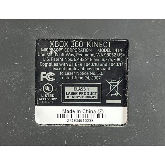 Xbox 360 Slim Black Console Kinect Bundle Tested NO Hard Drive - Picture 14 of 16